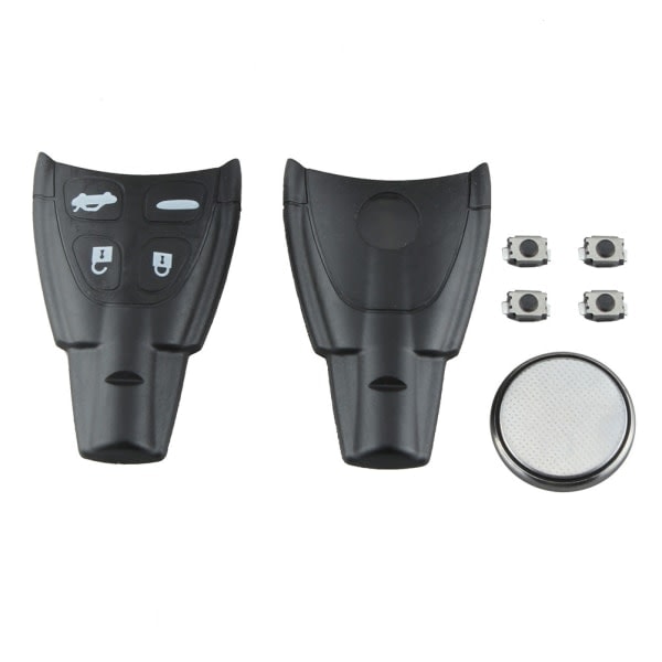 Bilstylingfodral smart nyckelskal för SAAB 93 95 9-3 9-5 knappnyckellöst inmatning 4 knappar fjärrnyckelskal