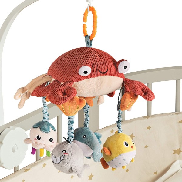 Aktivitet Plysj dyrevogn Babyleker,Crib Mobile Hang Toy