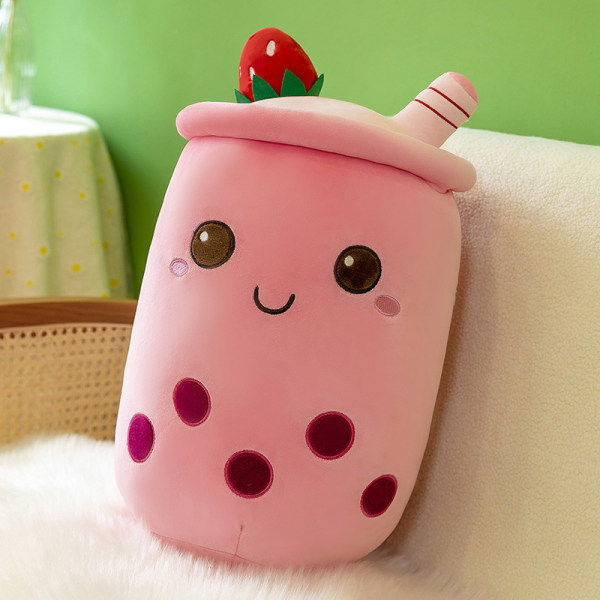 Plys legetøj til hjemmet blød pudegave til børn (24 cm), pink