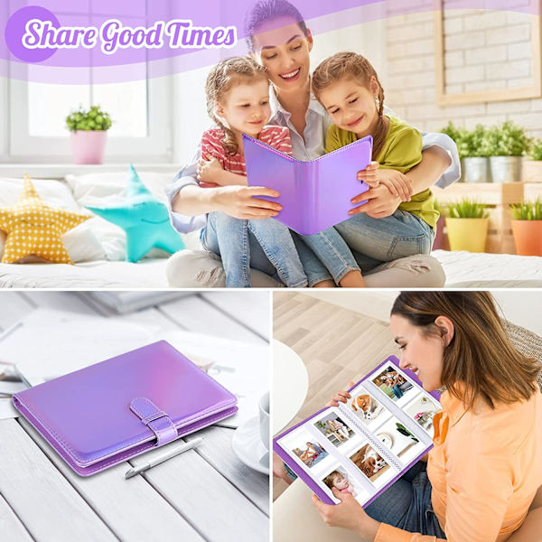 128 lomme mini-album (Nebula Purple) til Fuji Printeroil maling