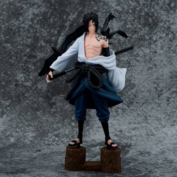 Förbannelsetryck Uchiha Zuo assistent att göra gräs fasan svärd kråka anime modell