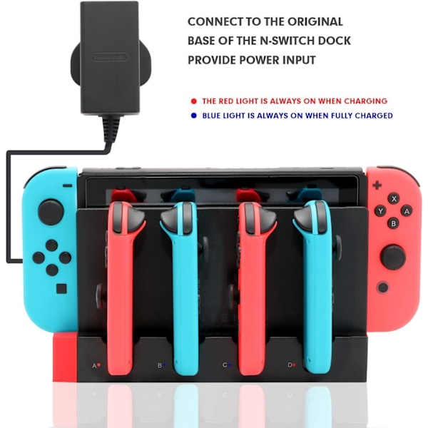 Lataustelakka Nintendo Switch Joy-Con -ohjaimille