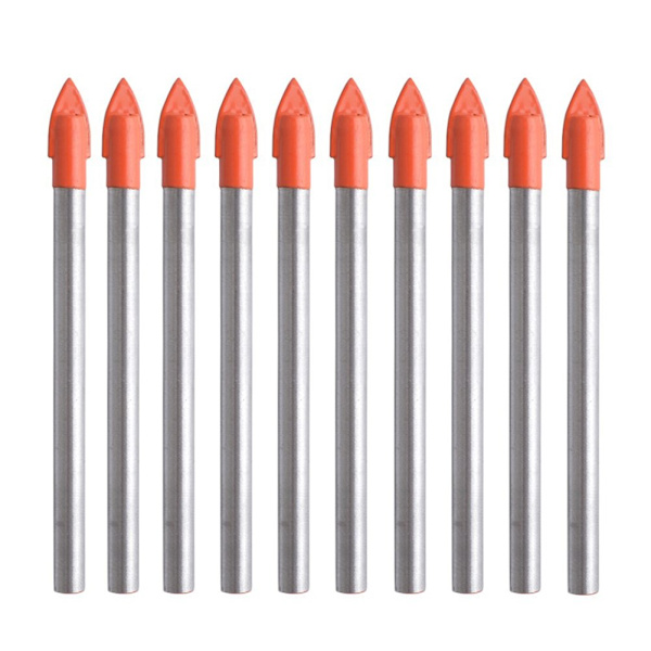 10 st glasborr och kakelborr set hårdmetallborr 10 mm