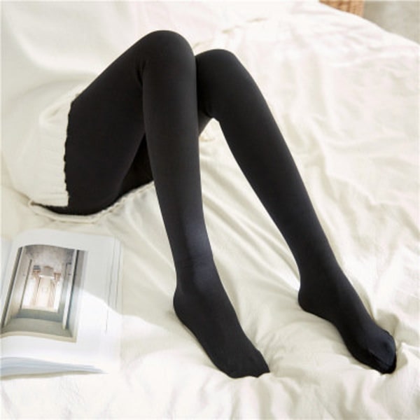 Vinter Varme Leggings Dame Tykke Fleece Leggings 220g