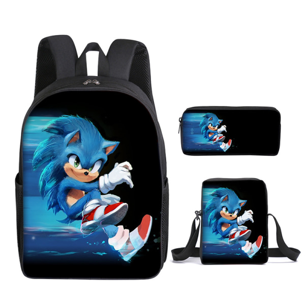 Sonic Student School Bag Kolmiosainen