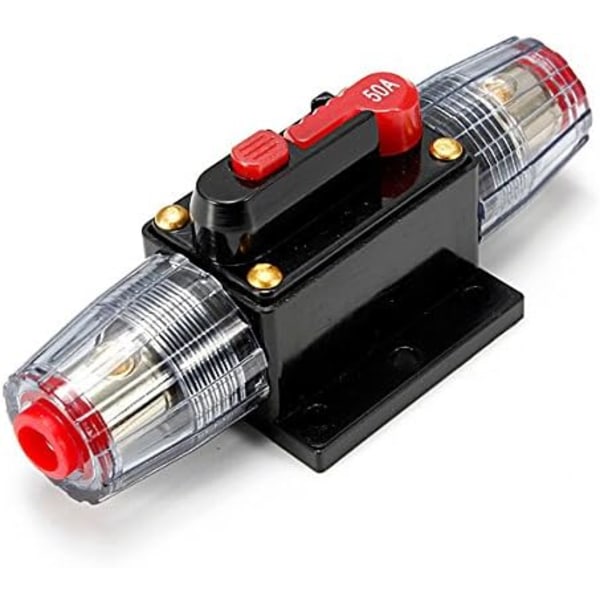 DC 12V 20A /30A/ 40A/ 50A/ 60A Bil skydd Audio Inline säkringshållare 12V 50A