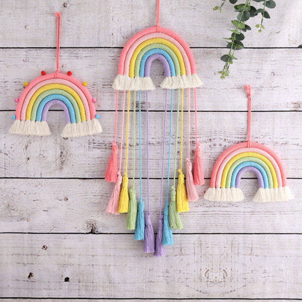 Håndlavet drømmefanger Rainbow Tassel Creative Charm