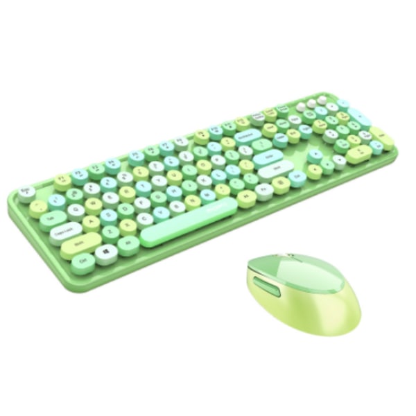 2,4G trådløst tastaturmussett, grønt