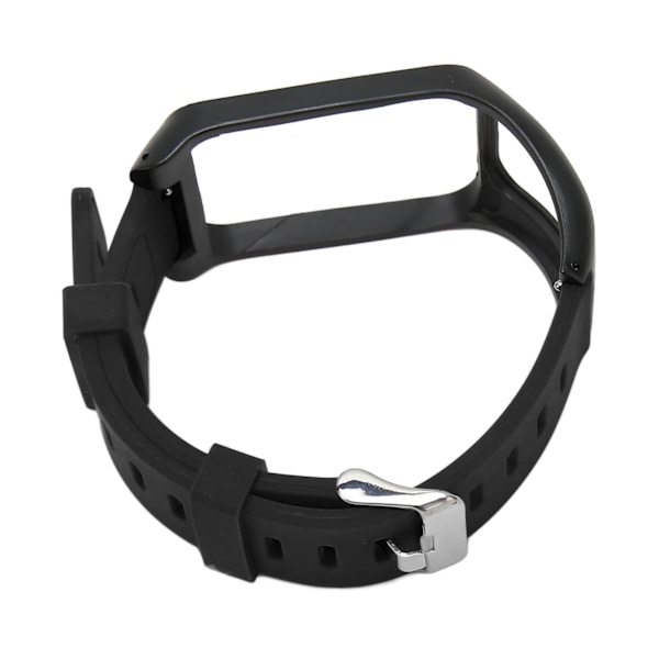 Armbandsband i Silikon Justerbart Vattentätt Armbandsbyte för Tom Tom Runner 3 Svart