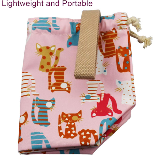 Mini bento bag lunsj tote bag gjenbrukbar liten