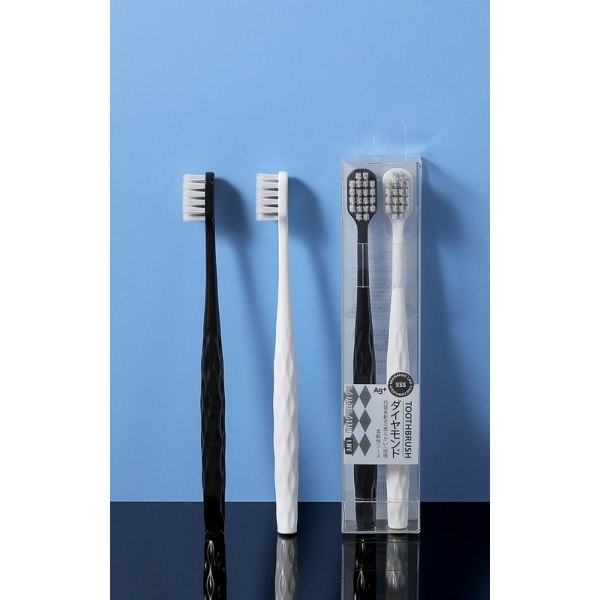 Set - 4 kpl pehmeä manuaalinen hammasharja aikuisille