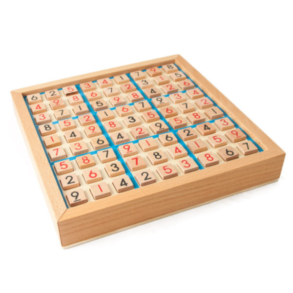 Tre Sudoku brettspill, Math Puzzle Office Toys, blå