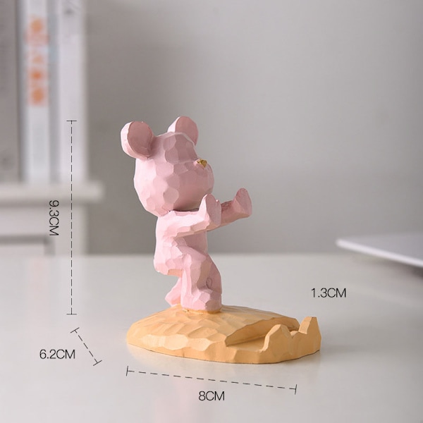 Bjørneharpiksbrakett, bjørneornament håndverk skrivebord #3
