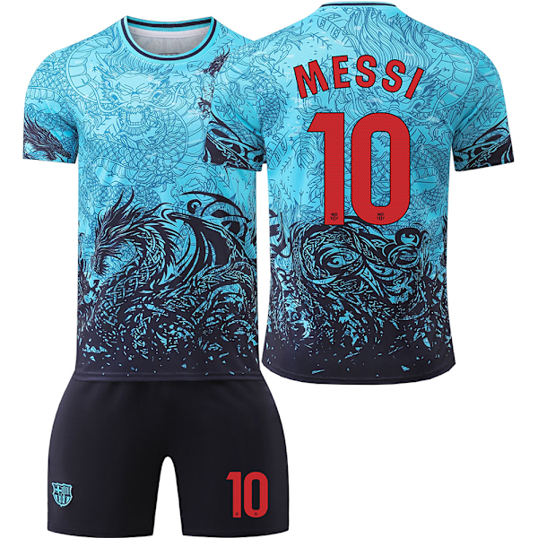 2025-2026 Barcelona specialutgåva Nr. 9 Lewandowski 8 Pedri 6 Gavi 10 Messi 19 Yamal tröjset blå{HONGDE} No. 8 Pedri with socks Size L