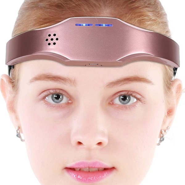 Elektrisk Head Massager Hypnotisk Device Sleep Aid rosa guld