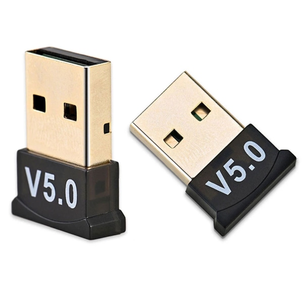 2 pakke USB Bluetooth-adapter av høy kvalitet V5.0