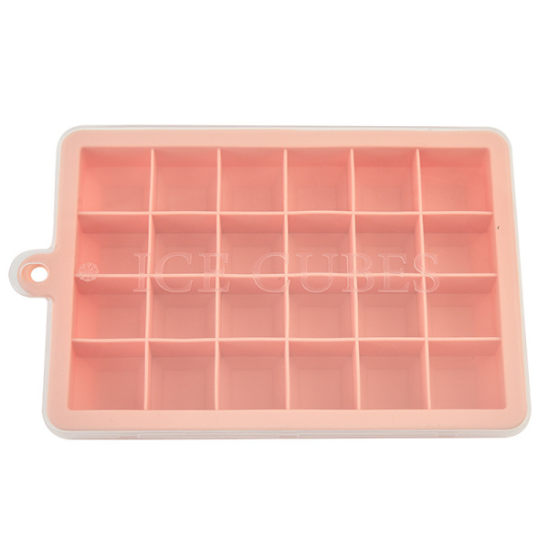 Silikoninen jääpalamuotti 24 lokeroa lukolla Creative Ice Cube Mould
