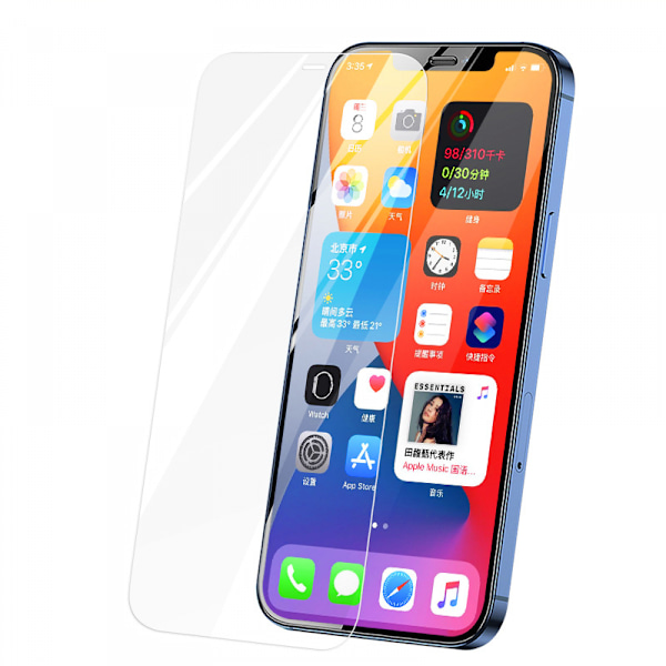 Näytönsuoja iPhone 14 Promax -puhelimelle, 4 kpl karkaistua lasia, 9H kovuus, HD pyöristetyt reunat, kuplaton, naarmuuntumaton