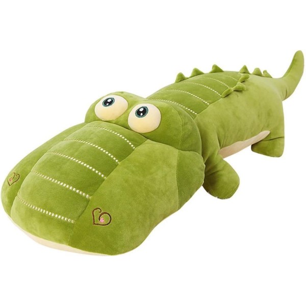 Krokodil plysch leksak gosedjur 26 tum grön stor, 26 tum