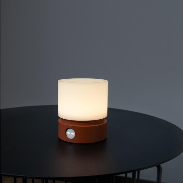 Natlampe med timer LED-sengelampe bordlampe White