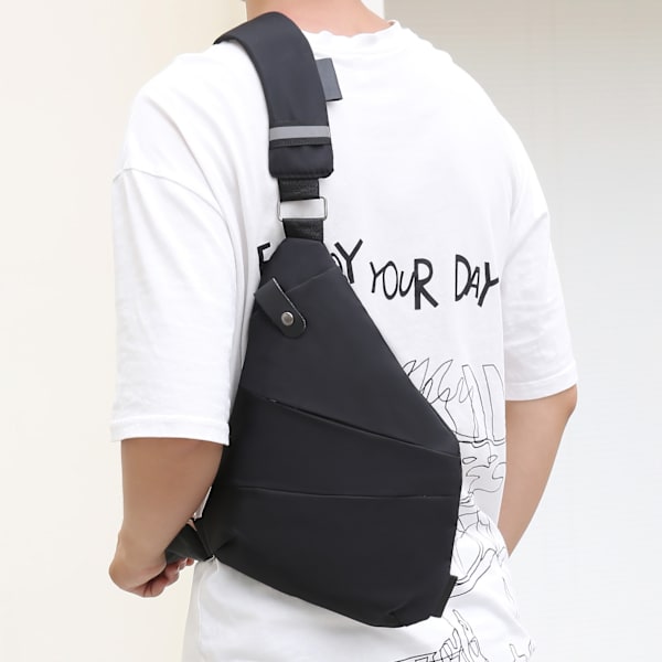 Olkalaukku M?n Satchel Kvinnor Satchel Grey Left breast