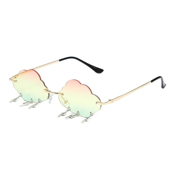 Cloud Lightning solbriller med uregelmessig form - innfatningsfrie briller6#