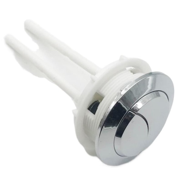 Pakke med dobbelt trykknapp for toalett, dobbel spyling knapp for dobbel toalett (38 mm hvit)
