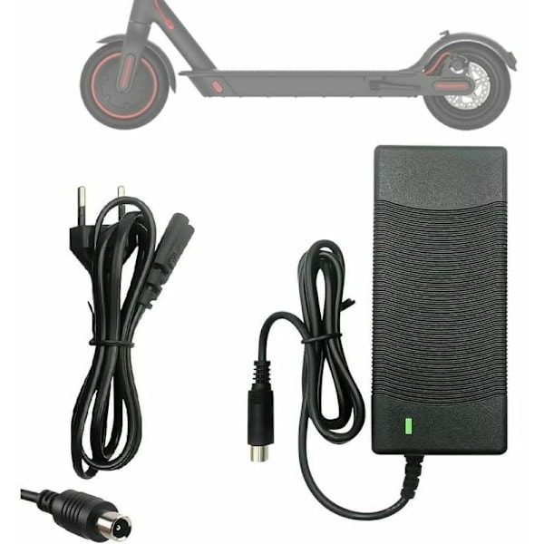 Laddare för Xiaomi M365, 42V 2A Elektrisk Scooter Laddare, Snabb Batteriladdare