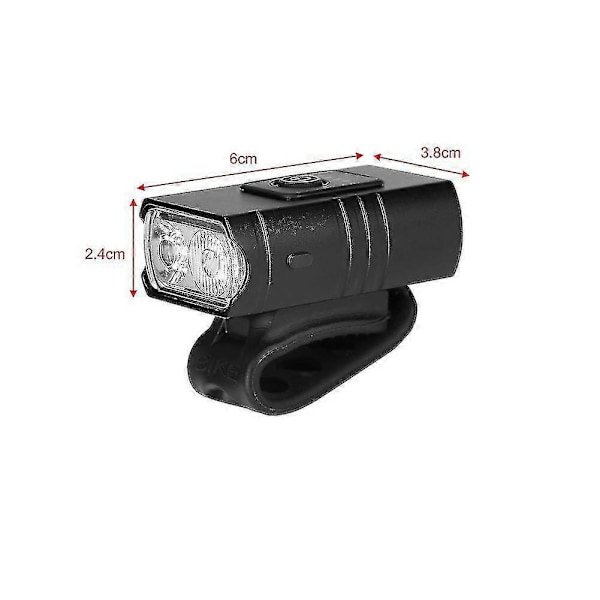 Naiwang Mini Dobbelt T6 Cykel USB Opladning Udendørs Cykling LED Lys
