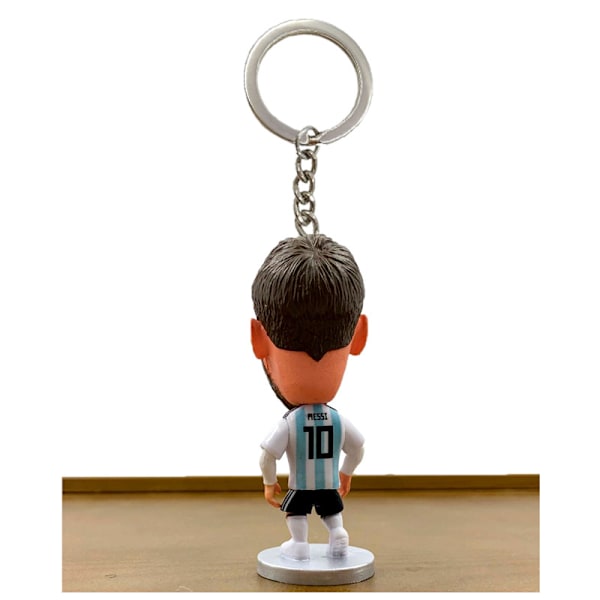 Feature Legetøjs nøglering, udsøgt, Sportzies Collection, Kreativ Mode, Vedhæng nøglering, Argentina - Messi nr. 10