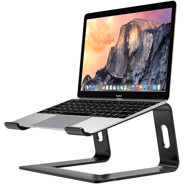 Aluminiumlegering Notebook Stativ Desktop Opbevaring Køling Laptop Stativ Metal Base Let Sølv