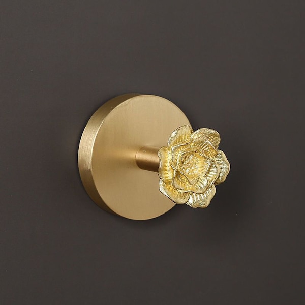 Messing Knager Kabinet Dør Knager Rose Disk Knager