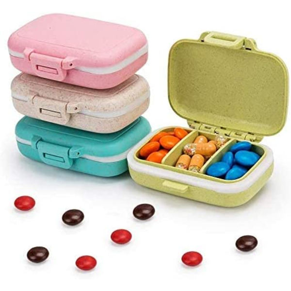 4-pack 3-fack pillbox, 3 gånger om dagen/AM-PM