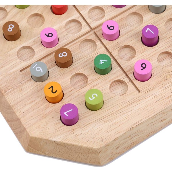 Solid Wood Mathematics Sudoku Puzzle Game Digital Learning Toys