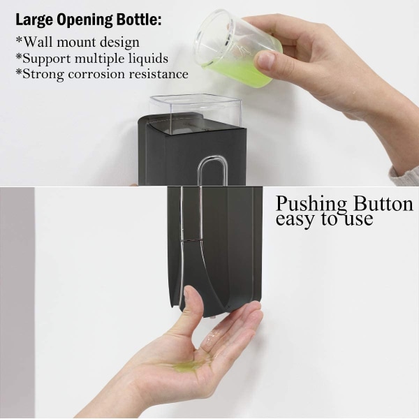 Vægmonteret sæbedispenser 350ml Badeværelsessæbedispenser Brusegel Vask