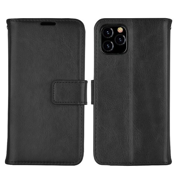 Läderfodral / Plånboksfodral - iPhone 11 Pro Max, 6.5 - Plånboksfodral Svart