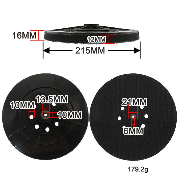 Sanding Plate 215 Mm Compatible With Dry Sander Einhell