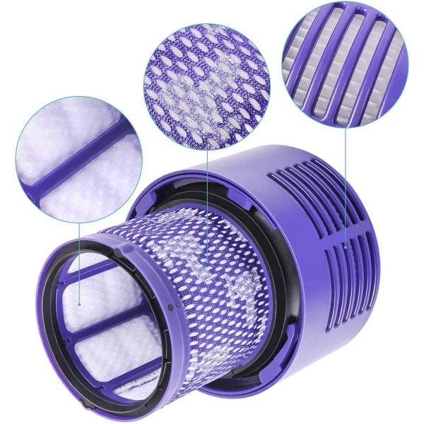 2 st tvättbara ersättningsfilter för Dyson V10 dammsugare Dyson ersättningsfilter