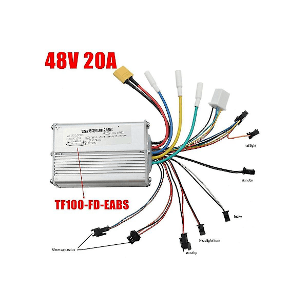 48V 20A Elektrisk Scooter Smart Børsteløs Motorstyring for Dobbeltmoduskontroll Elektriske Scooterdeler