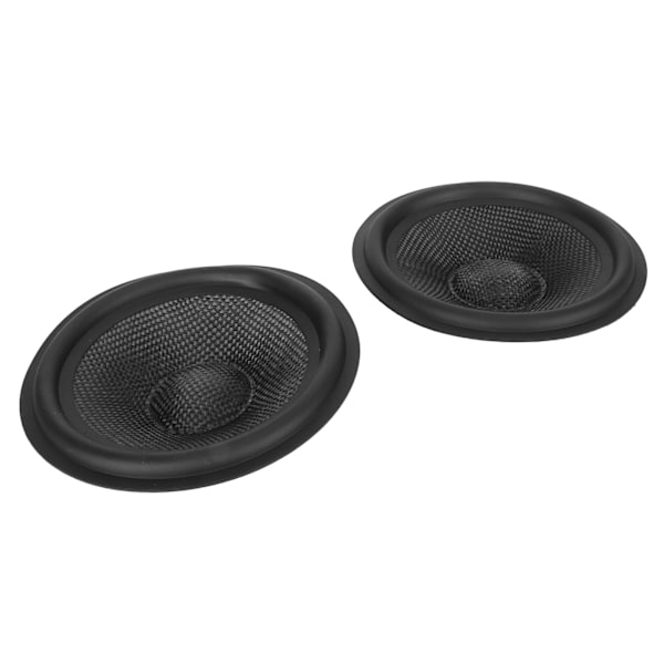 Högtalare Kontrumma Papper 1 Tums Innerdiameter Subwoofer Koner Trumma Papper med Gummisurround för 5 Tums Högtalare 2st