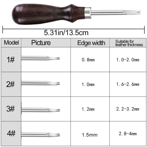 Læderkantværktøj-Læderkantskærer til gør-det-selv-læderhåndværk-1,0 mm#6