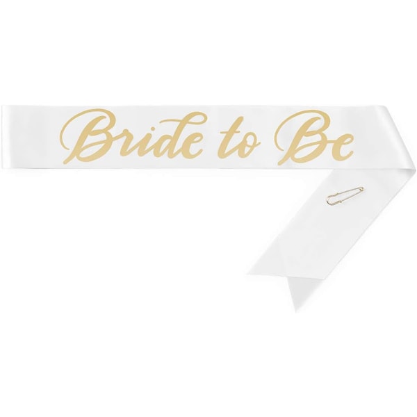 Polterabend Rosaguld Skærf + Slør - Bride to Be | Polterabend Pynt Sæt - Skærf til Bruden | Bryllupsgave [HONGDE]