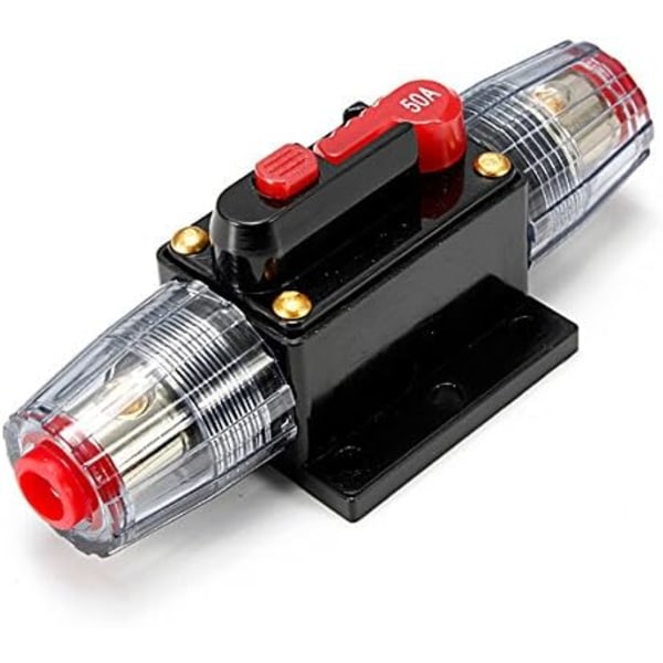 DC 12V 20A /30A/ 40A/ 50A/ 60A Auton suojausääni Inline-sulakepidike 12V 50A