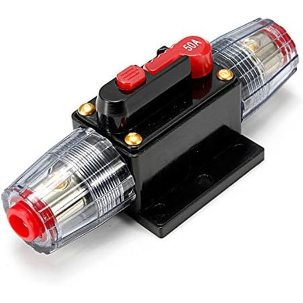 DC 12V 20A /30A/ 40A/ 50A/ 60A Bil skydd Audio Inline säkringshållare 12V 50A