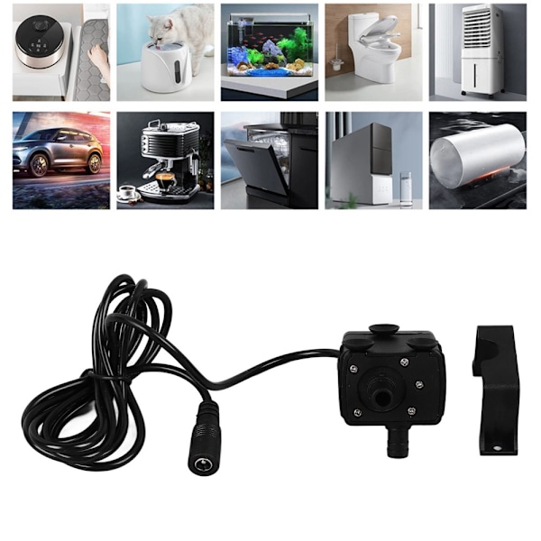 Liten Submersibel Vattenpump Solcellsdriven DC Batteridriven Cirkulerande Borstlös Mini Fontänpump för Akvarium