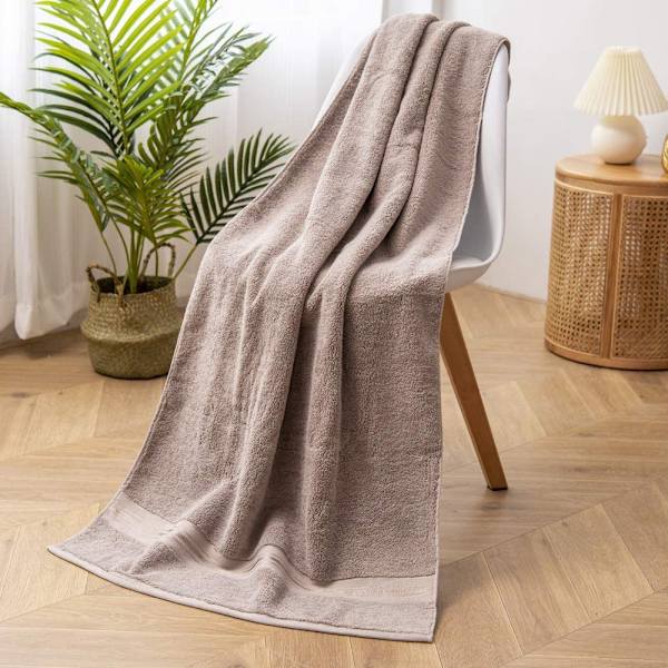 Lyxiga badhanddukar set 3-pack, handduksset 100% bomull-brun
