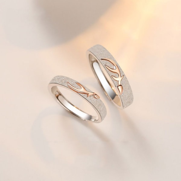 Solid silver horn rings 925 sterling silver