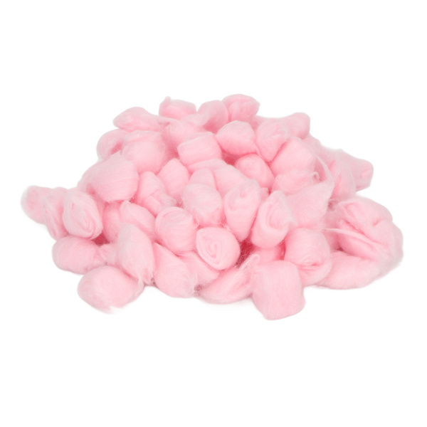 Hamster Bomull Bollar Vinter Varma Mjuk Husdjursbädd Bomull Bollar för Hamster Syrisk Hamster Chinchilla Rosa