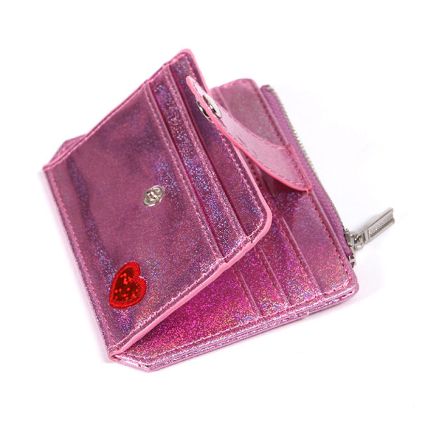 Pige lille pung RFID-blokerende møntpung (pink)