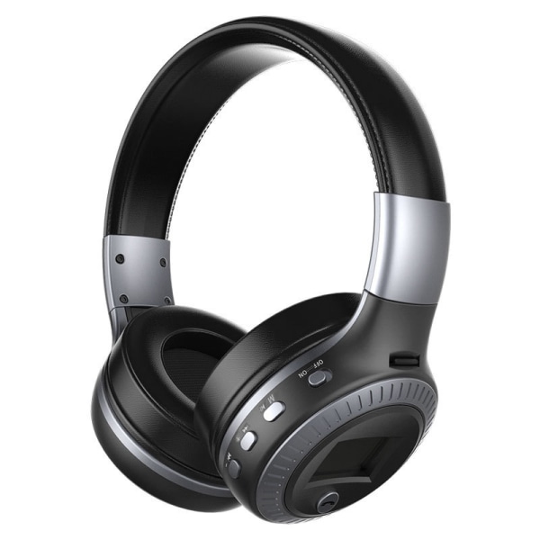 B19 hopfällbart hovedbånd, trådløst Bluetooth-headset Black Grey